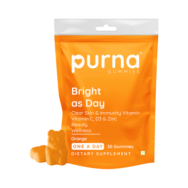 Purna Immunity Vitamin Gummies Orange