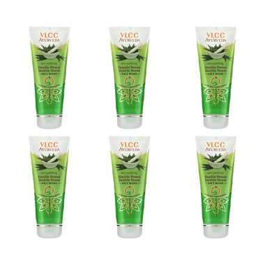 VLCC Skin Purifying Double Power Double Neem Face Wash (100ml Each)