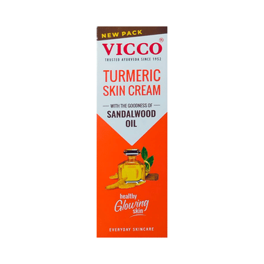 Vicco Turmeric Skin Cream with Sandalwood Oil | Ayurvedic Face Care