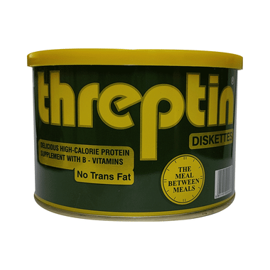 Threptin High-Calorie Protein Supplement With B-Vitamins For Hunger Pangs | Flavour Vanilla Diskette