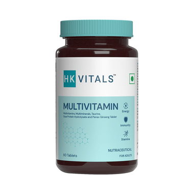 Healthkart HK Vitals Multivitamin With Multimineral, Amino Acids, Taurine & Ginseng Extract | For Energy, Immunity & Stamina | Tablet