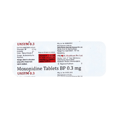 Unsym 0.3mg Tablet