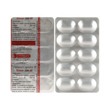 Danar 200mg Capsule