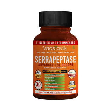 Vaastavik Serrapeptase Veg Capsule Vegicap