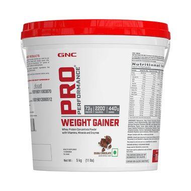 GNC Pro Performance Weight Gainer With Whey Protein | Flavour Double Chocolate