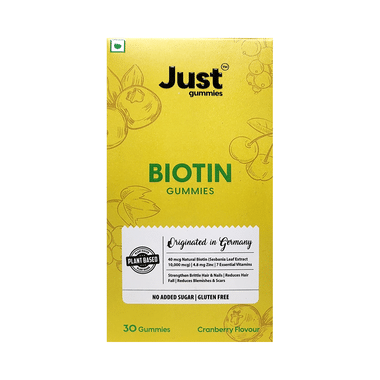 Just Gummies Biotin Gummies (30 Each) Cranberry