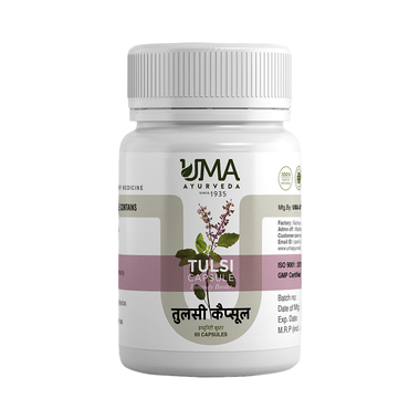 Uma Ayurveda Tulsi Immunity Booster Veg Capsule