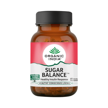 Organic India Sugar Balance Veg Capsule | Supports Healthy Insulin Response