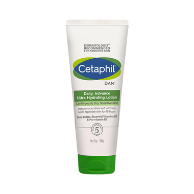 Cetaphil DAM Daily Advance Ultra-Hydrating Lotion | For Continuously Dry, Sensitive Skin