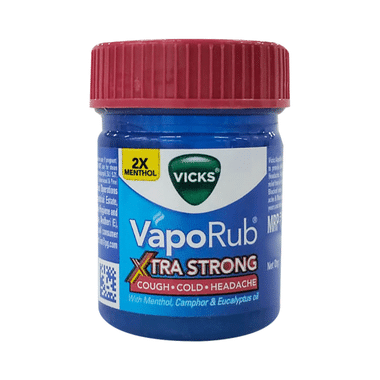 Vicks Vaporub Xtra Strong Balm | For Cough, Cold & Headache Relief