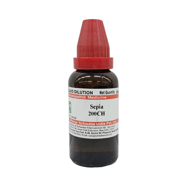Dr Willmar Schwabe India Sepia Dilution 200 CH