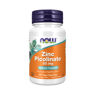 Now Foods Zinc Picolinate 50mg Veg Capsule