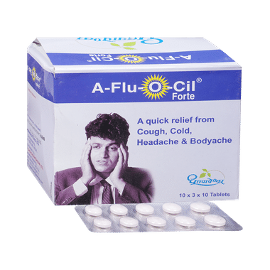 Dhootapapeshwar A Flu-O-Cil Forte Tablet | Relieves Cough, Cold, Headache & Bodyache