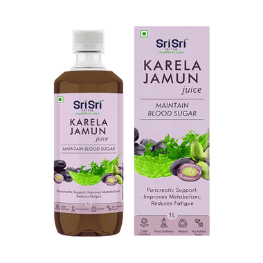 Sri Sri Tattva Karela Jamun Juice | For Blood Sugar Levels, Metabolism & Fatigue