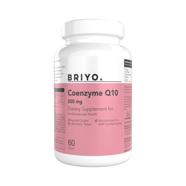 Briyo CoQ10 200 Mg Soft Gel, Naturally Fermented: Enhanced Absorption Formula For Heart Health, Energy Boost, And Antioxidant Support