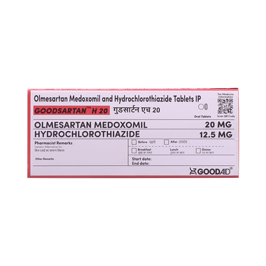 <span style='color:#626A7A'>Goodsartan H 20 Tablet</span>