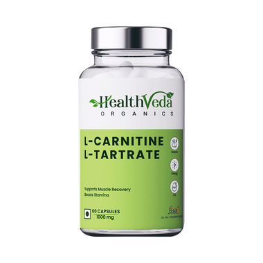 Health Veda Organics L- Carnitine L-Tartrate Capsule