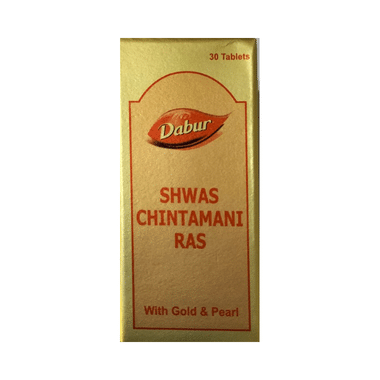 Dabur Shwas Chintamani Ras With Gold And Pearl Tablet