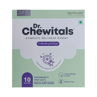 Maypharm Lifesciences Dr. Chewitals Complete Wellness Gummies Immunity Tangy Mango