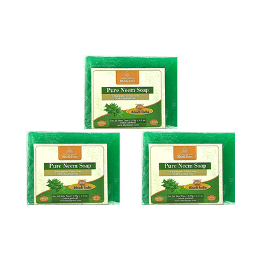 Khadi Pure Neem Soap (125gm Each)