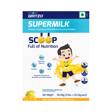 Gritzo Scoop Full Of Nutrition Supermilk Powder Mango
