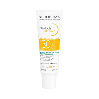 Bioderma Photoderm AKN Mat Sunscreen SPF 30 PA++++ | For Acne Prone Skin