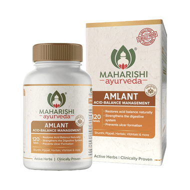 Maharishi Ayurveda Amlant Tablet |Relieves Acidity & Gas, Strengthen Digestion, Enriched With Haritaki