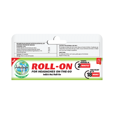 Amrutanjan Headache Non-Greasy Roll-On