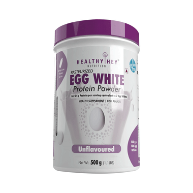 HealthyHey Nutrition Pasteurized Egg White Protein Powder Unflavoured