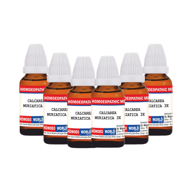 Dr. Majumder Homeo World Calcarea Muriatica Dilution(30ml Each) 3X