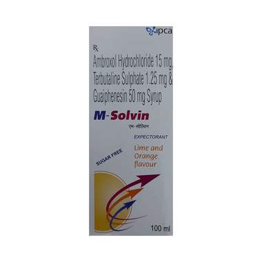 M-Solvin Expectorant Lime and Orange Sugar Free