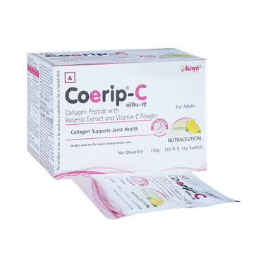 Coerip-C With Collagen, Rosehip & Vitamin C | For Joint Support | Powder