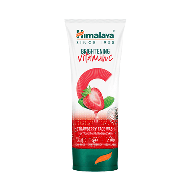 Himalaya Brightening Vitamin C Face Face Wash Strawberry