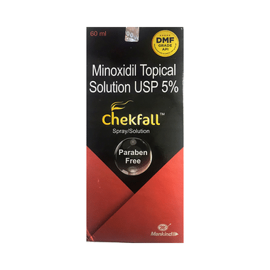 Chekfall 5% Topical Solution Paraben Free