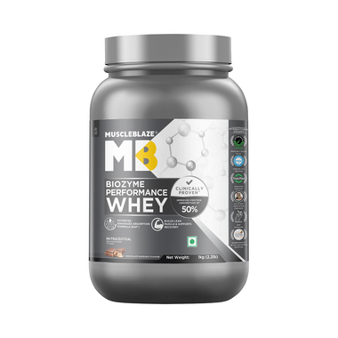 MuscleBlaze MuscleBlaze Biozyme Performance Whey Protein | For Muscle Gain | Improves Protein Absorption | Nutrition Care