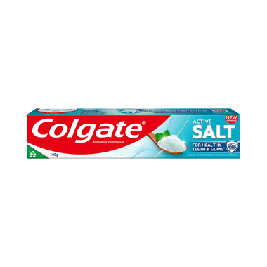Colgate Active Salt Toothpaste, Germ Fighting Toothpaste For Healthy Gum & Teeth
