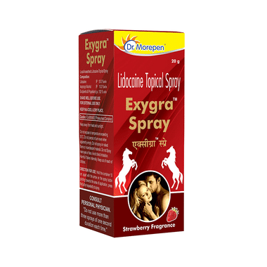 Dr. Morepen Exygra Lidocaine Topical Spray | Strawberry Fragrance