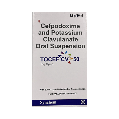 Tocef CV 50 mg/31.25 mg Dry Syrup