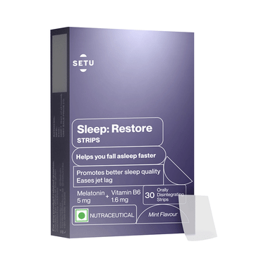 Setu Sleep: Restore with 5mg Melatonin | Strips for Sleep Support | Flavour Mint