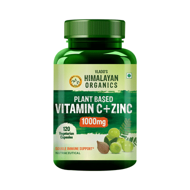 Vlado's Himalayan Organics Plant Based Vitamin C with Zinc Vegitarian Capsule