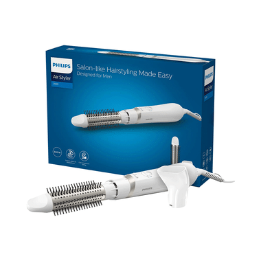 Philips BHA301/10 Men'S Air Styler For Salon-Like Hairstyling White