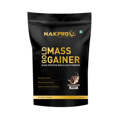 Nakpro Nutrition Gold Mass Gainer Powder Cookies & Cream