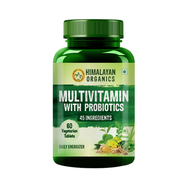 Himalayan Organics Multivitamin With Probiotics For Energy & Digestion | Tablet