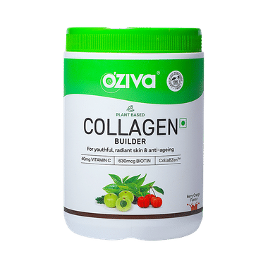 Oziva Plant-Based Collagen Builder | Nutrition Care Powder Berry Orange