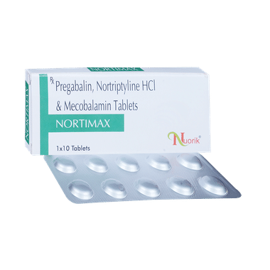 Nortimax 75mg/10mg/1500mcg Tablet