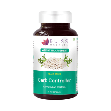 Bliss Welness Carb Controller White Kidney Bean Extract Vegetarian Capsule
