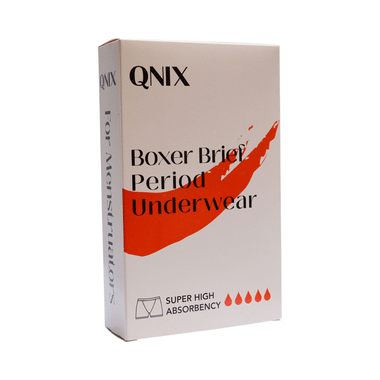 QNIX Boxer Brief Period Underwear XS Black