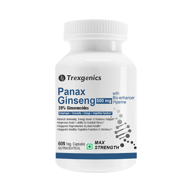 Trexgenics Panax Ginseng Veg Capsule