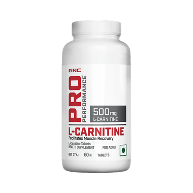 GNC Pro Performance L-Carnitine 500mg For Muscle Recovery | Tablet