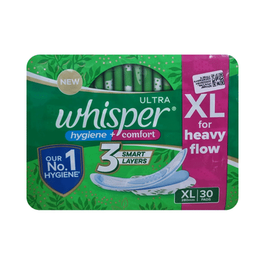 Whisper Ultra Clean Hygiene Comfort Sanitary Pads | Size XL